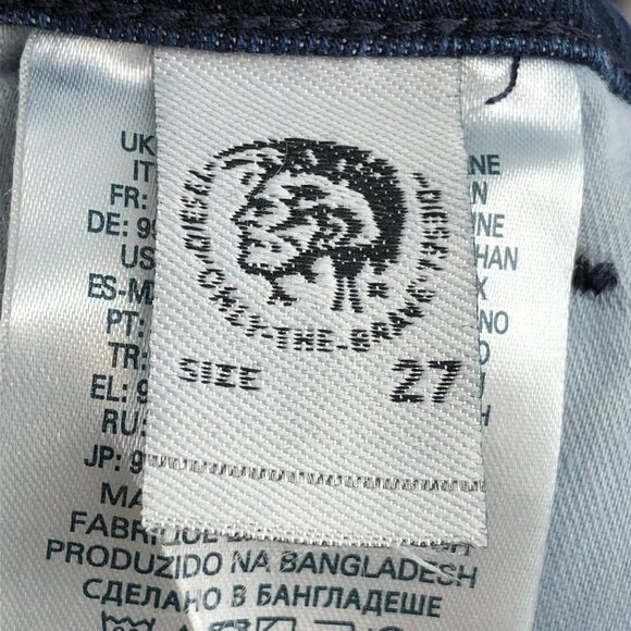 Diesel Grace Super slim Skinny low waist Stretch Dark wash jeans size W27 X L32 - Picture 7 of 15